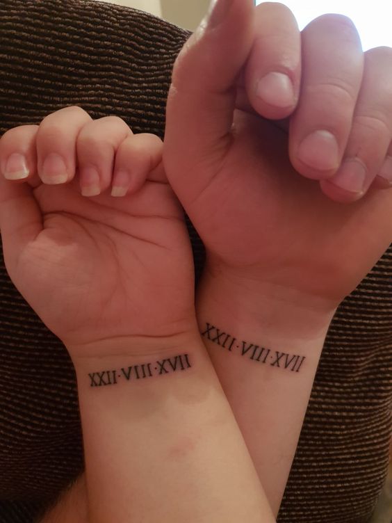 hình xăm số la mã cho cặp đôi Gợi ý 333+ hình xăm la mã độc đáo và phong cách - Genztattoo