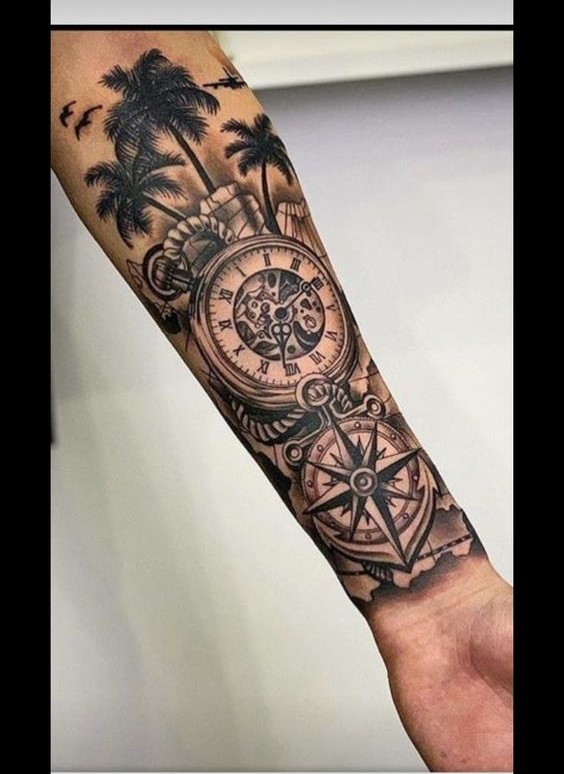 Hình xăm số La Mã với cây cối Gợi ý 333+ hình xăm la mã độc đáo và phong cách - Genztattoo