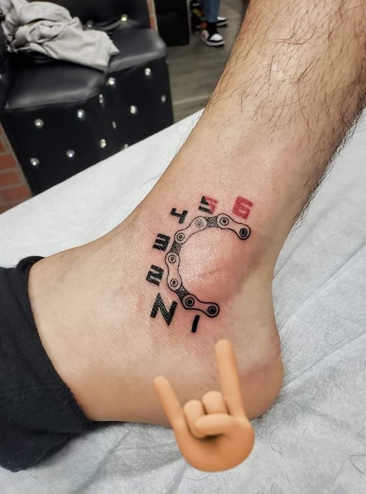 hình xăm số độc đáo ở mắt cá chân hình tattoo chữ số độc đáo ở mắt cá chân
