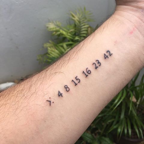 Đàn ông thích hình xăm số phái nam ưa chuộng kiểu tattoo chữ số