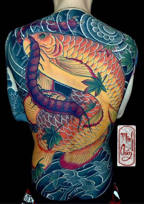99 hình xăm cá rồng ở lưng đẹp tuyển chọn ở các cuộc thi quốc tế