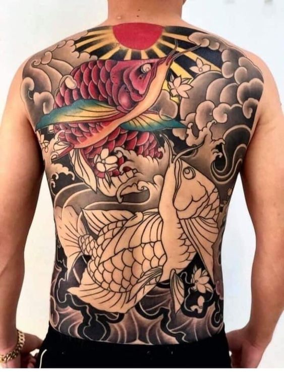 99 hình xăm cá rồng ở lưng đẹp tuyển chọn ở các cuộc thi quốc tế