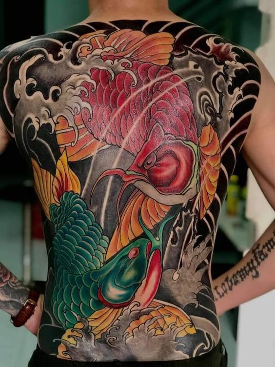 99 hình xăm cá rồng ở lưng đẹp tuyển chọn ở các cuộc thi quốc tế