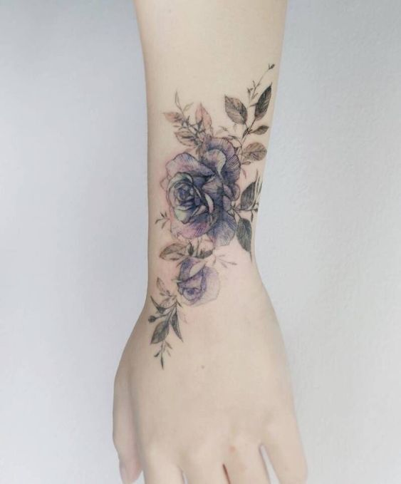 mẫu hình xăm hoa hồng đẹp cho nữ mẫu tattoo hoa hồng cực đẹp cho nữ