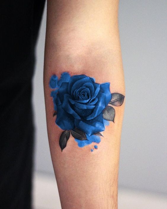 thiết kế hình xăm hoa hồng cực kỳ ấn tượng mẫu tattoo bông hoa hồng cực ấn tượng