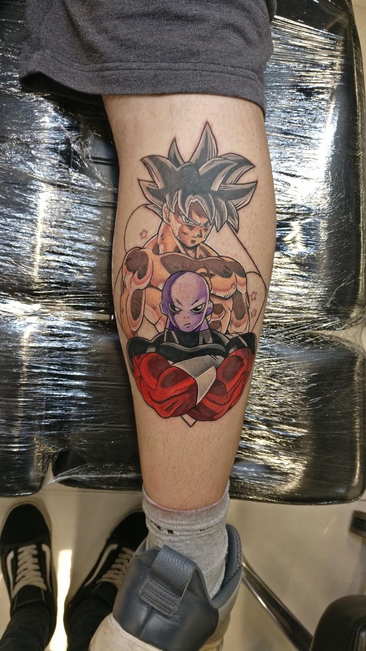 tattoo dragon ball ở chân