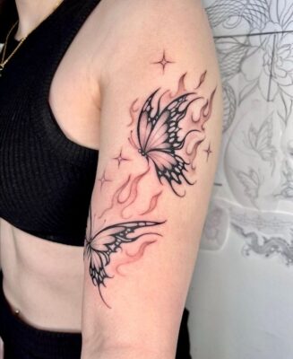 222+ hình xăm bướm độc đáo và phong cách nhất - Genztattoo