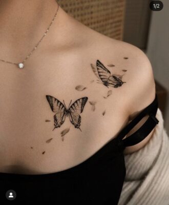 222+ hình xăm bướm độc đáo và phong cách nhất - Genztattoo