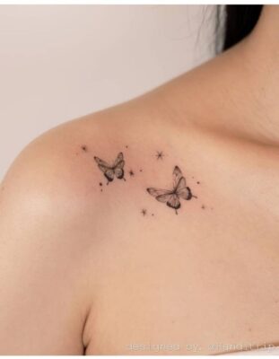 222+ hình xăm bướm độc đáo và phong cách nhất - Genztattoo