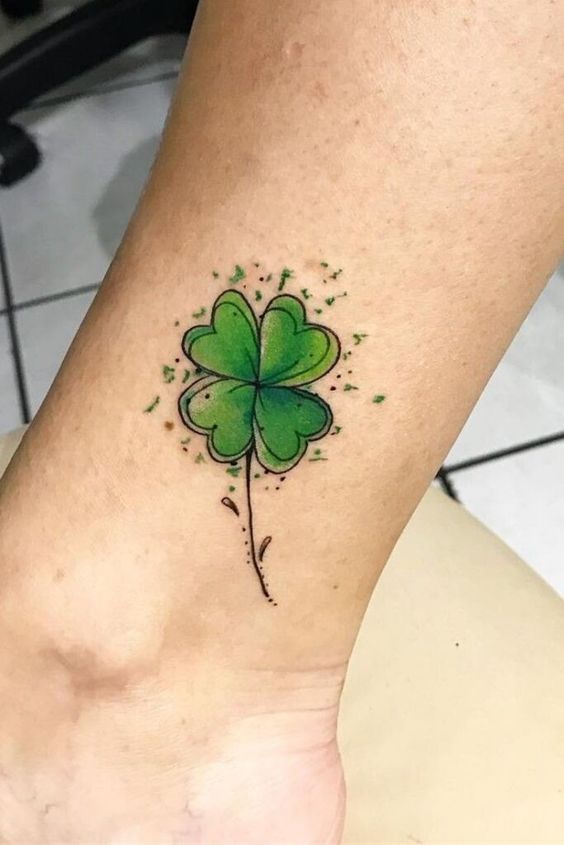 hình xăm biểu tượng may mắn ở mắt cá chân 666+ hình xăm hoa may mắn nhiều anh em đang tìm kiếm - Genztattoo