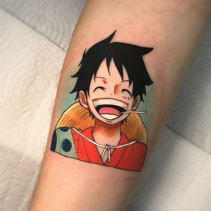 hình xăm chân dung luffy dễ thương Tổng hợp 777+ hình xăm luffy độc đáo và ấn tượng nhất - Genztattoo