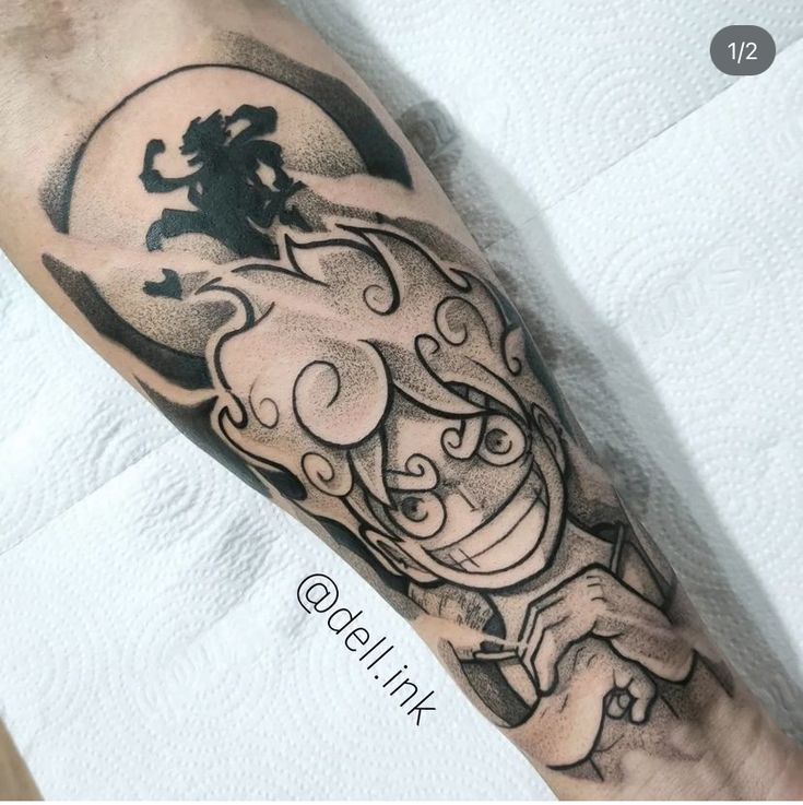 hình xăm luffy đen trắng siêu đẹp Tổng hợp 777+ hình xăm luffy độc đáo và ấn tượng nhất - Genztattoo