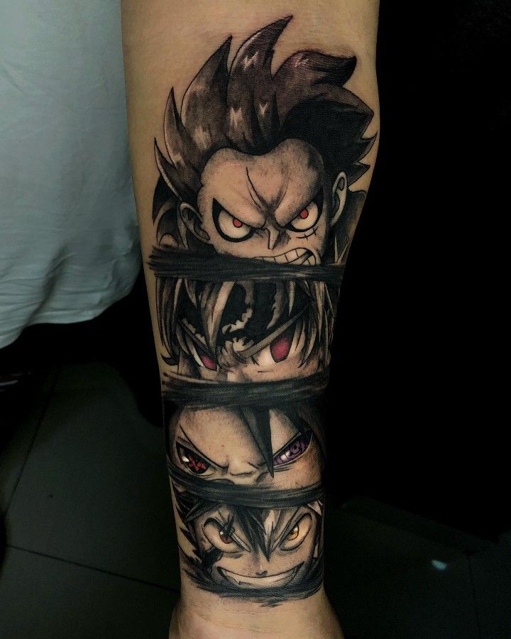 Hình xăm Luffy với đôi mắt dữ tợn Tổng hợp 777+ hình xăm luffy độc đáo và ấn tượng nhất - Genztattoo