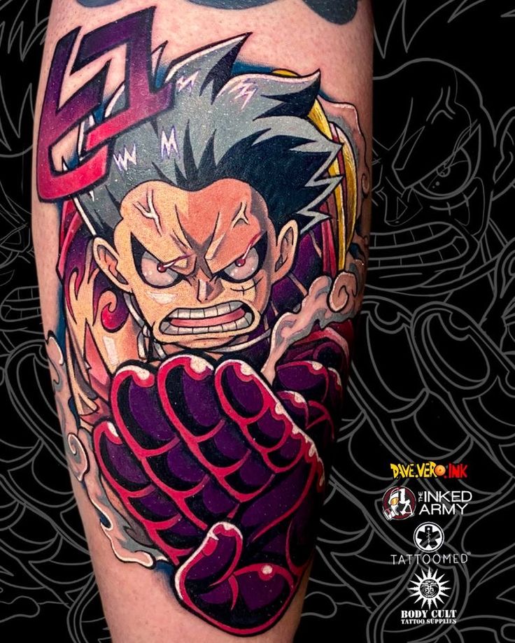 hình xăm luffy đẹp ở đùi Tổng hợp 777+ hình xăm luffy độc đáo và ấn tượng nhất - Genztattoo
