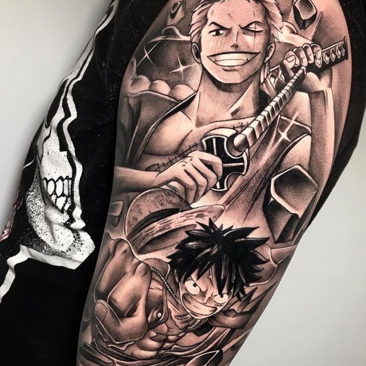 Hình xăm Luffy với răng nanh khổng lồ Tổng hợp 777+ hình xăm luffy độc đáo và ấn tượng nhất - Genztattoo