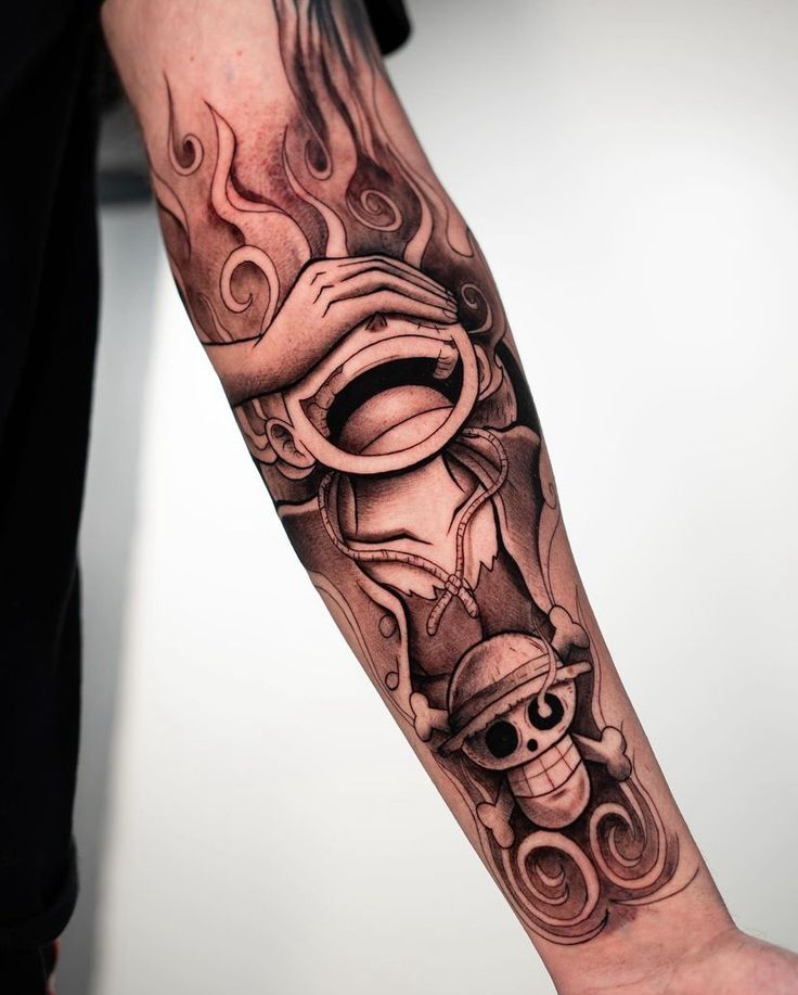 Hình xăm nhân vật Luffy toàn cánh tay đẹp Tổng hợp 777+ hình xăm luffy độc đáo và ấn tượng nhất - Genztattoo