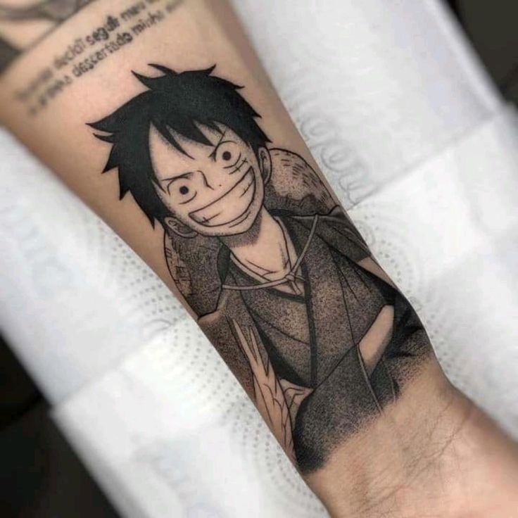hình xăm nhân vật luffy trong manga Tổng hợp 777+ hình xăm luffy độc đáo và ấn tượng nhất - Genztattoo