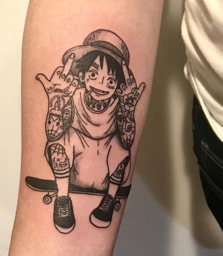 hình xăm thuyền trưởng luffy của băng hải tặc Tổng hợp 777+ hình xăm luffy độc đáo và ấn tượng nhất - Genztattoo