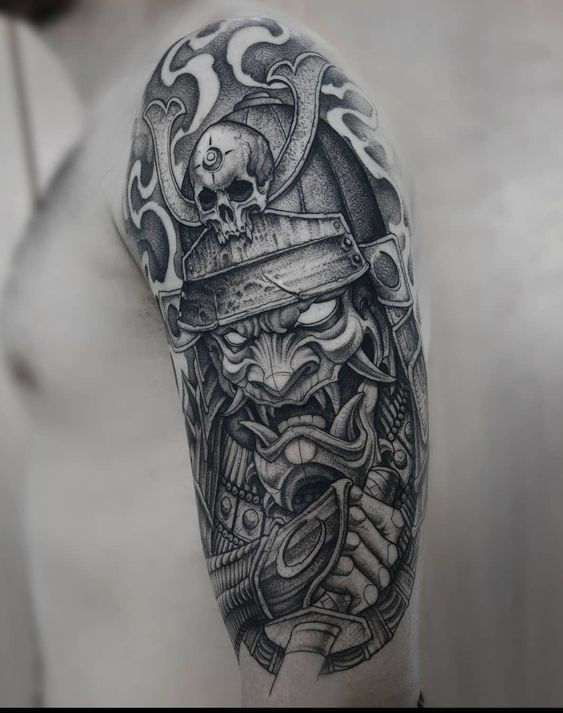 200 mẫu hình xăm mặt quỷ samurai chọn lọc đẹp nhất 2024 - Genztattoo