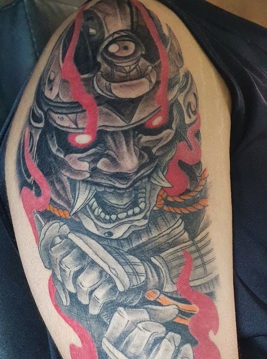 200 mẫu hình xăm mặt quỷ samurai chọn lọc đẹp nhất 2024 - Genztattoo