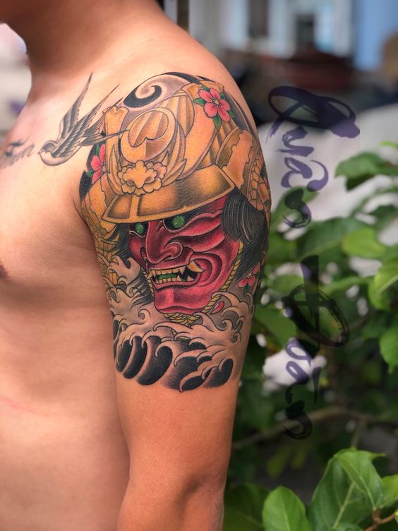 200 mẫu hình xăm mặt quỷ samurai chọn lọc đẹp nhất 2024 - Genztattoo