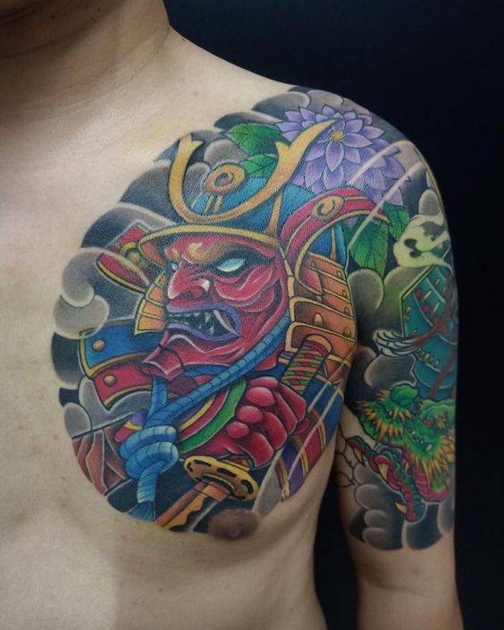 200 mẫu hình xăm mặt quỷ samurai chọn lọc đẹp nhất 2024 - Genztattoo