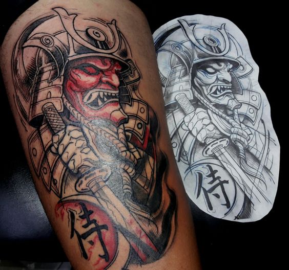 200 mẫu hình xăm mặt quỷ samurai chọn lọc đẹp nhất 2024 - Genztattoo