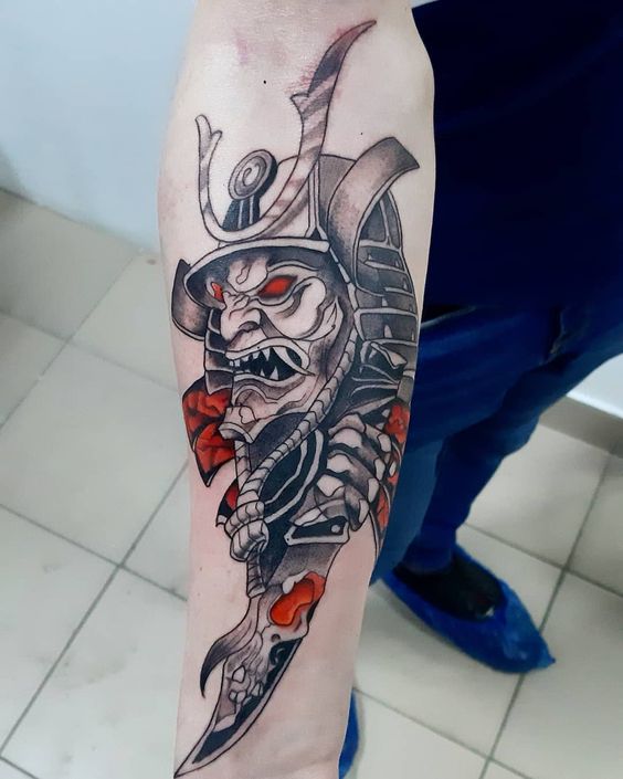 200 mẫu hình xăm mặt quỷ samurai chọn lọc đẹp nhất 2024 - Genztattoo