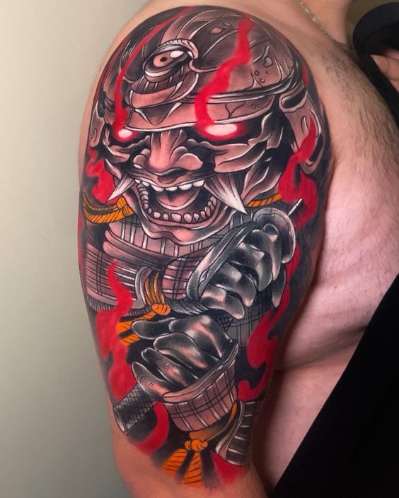 200 mẫu hình xăm mặt quỷ samurai chọn lọc đẹp nhất 2024 - Genztattoo