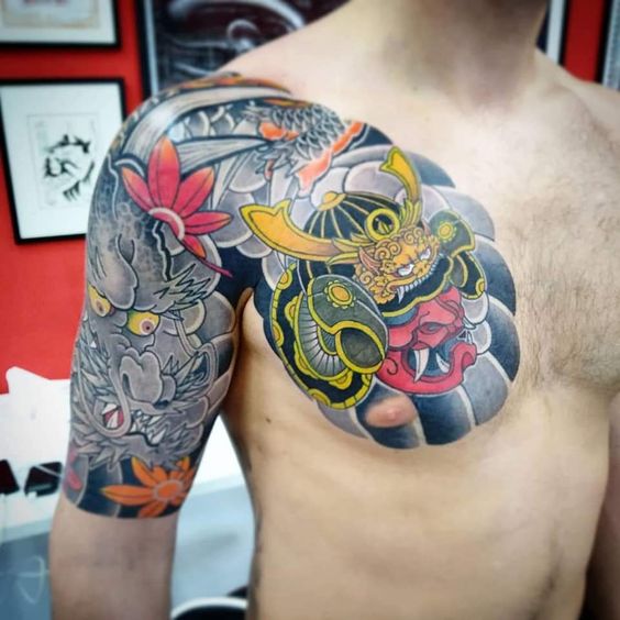 200 mẫu hình xăm mặt quỷ samurai chọn lọc đẹp nhất 2024 - Genztattoo