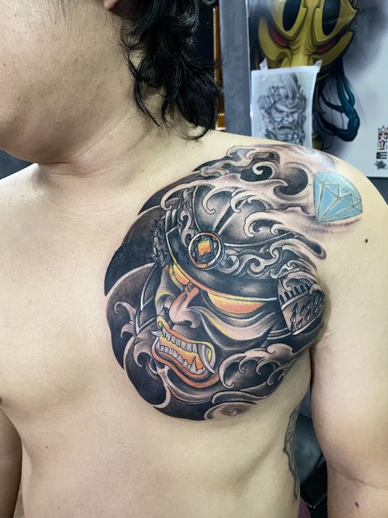 200 mẫu hình xăm mặt quỷ samurai chọn lọc đẹp nhất 2024 - Genztattoo