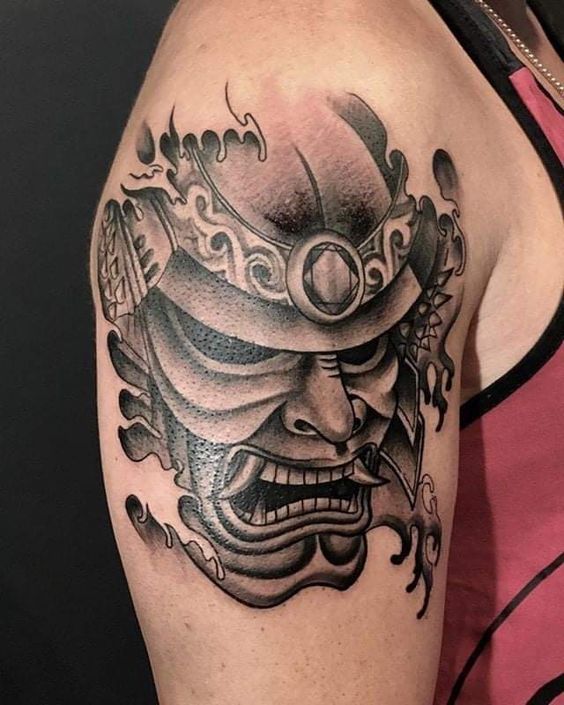 200 mẫu hình xăm mặt quỷ samurai chọn lọc đẹp nhất 2024 - Genztattoo