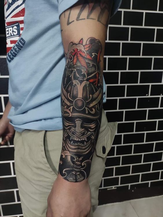 200 mẫu hình xăm mặt quỷ samurai chọn lọc đẹp nhất 2024 - Genztattoo