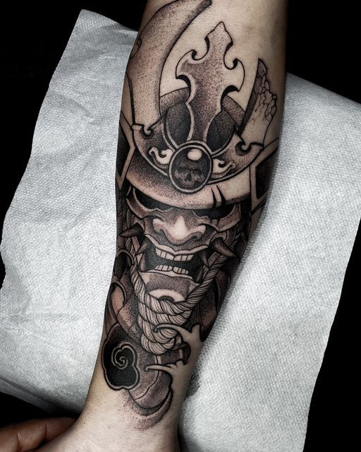 200 mẫu hình xăm mặt quỷ samurai chọn lọc đẹp nhất 2024 - Genztattoo