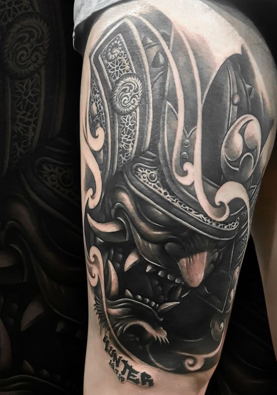 200 mẫu hình xăm mặt quỷ samurai chọn lọc đẹp nhất 2024 - Genztattoo