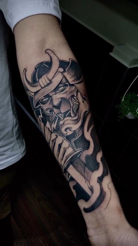 200 mẫu hình xăm mặt quỷ samurai chọn lọc đẹp nhất 2024 - Genztattoo