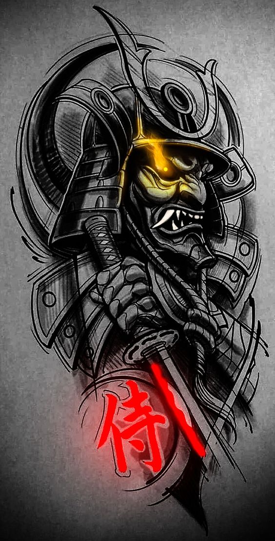 200 mẫu hình xăm mặt quỷ samurai chọn lọc đẹp nhất 2024 - Genztattoo