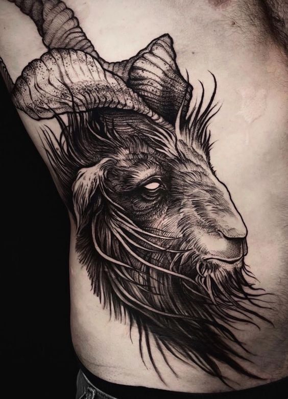 Chiêm ngưỡng vẻ đẹp của mẫu hình xăm con dê chiêm ngưỡng vẻ đẹp của mẫu tattoo con dê