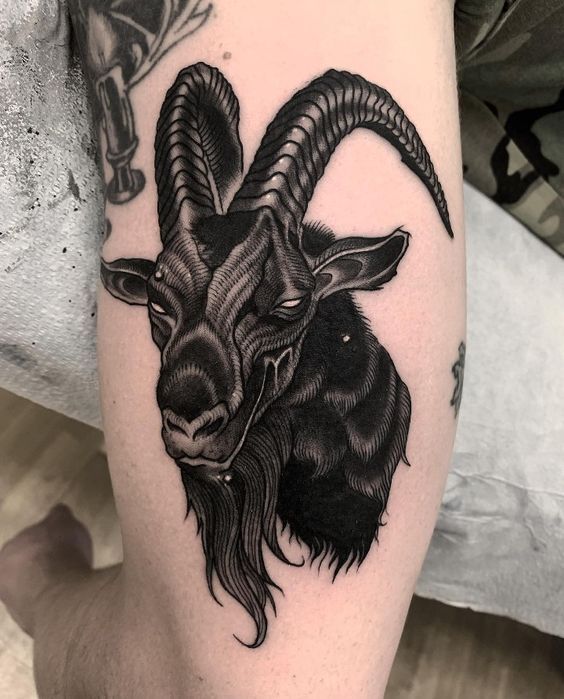 Kiểu xăm dê cho người sinh năm 2003 kiểu tattoo con dê cho người sinh năm 2003