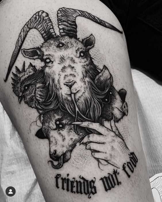 Không thể rời mắt khỏi phong cách xăm dê độc đáo không thể rời mắt với kiểu tattoo con dê độc đáo