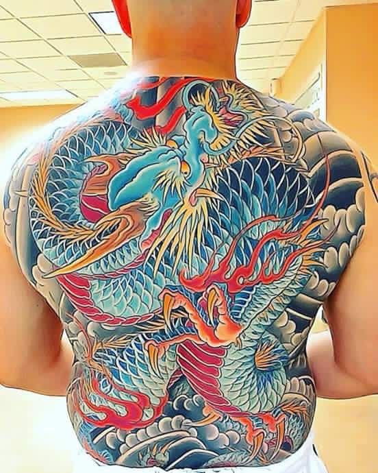 hình xăm quả thanh long siêu ngầu toàn lưng 99 mẫu hình xăm rồng xanh đẹp nhất cho anh em đam mê