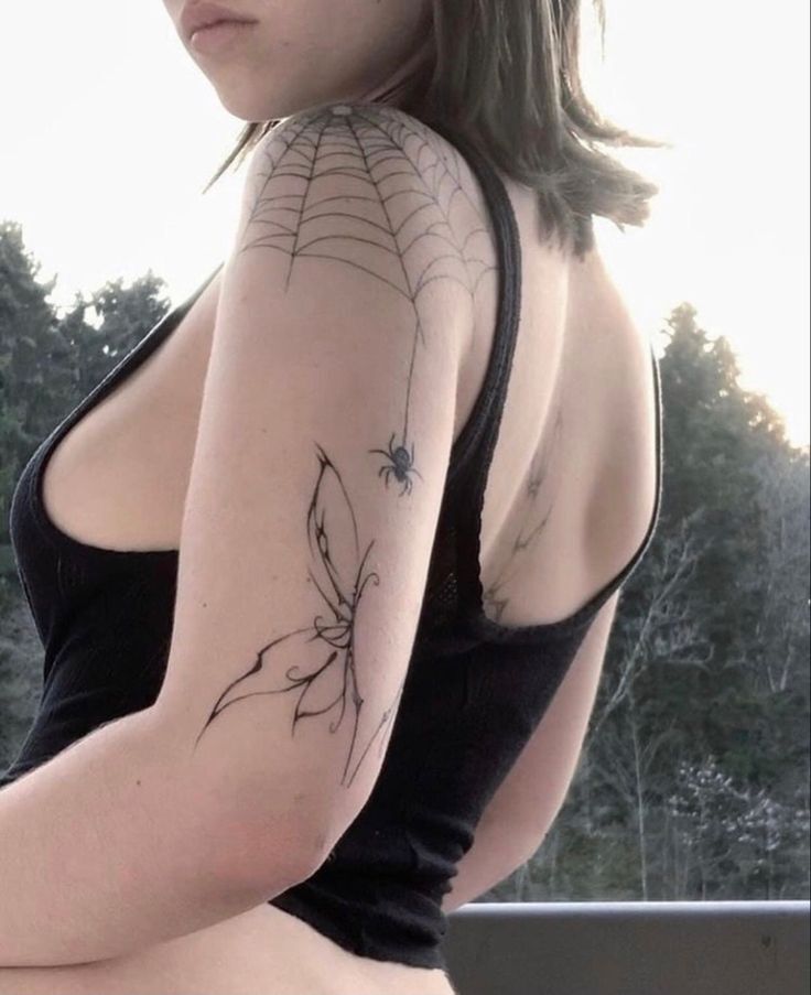 mẫu tattoo mạng nhện nghệ thuật cho nữ mẫu tattoo mạng nhện nghệ thuật cho nữ