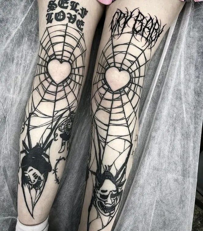 hình tattoo mạng nhện full chân đẹp hình tattoo mạng nhện full chân đẹp