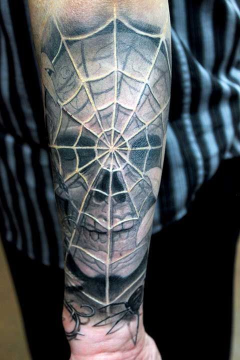 tattoo mạng nhện full cẳng tay tattoo mạng nhện full cẳng tay