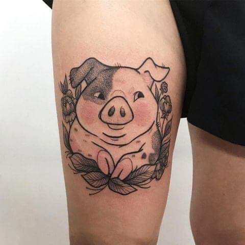 Gợi ý 300+ hình xăm con lợn siêu ngầu và cute cho anh em - Genztattoo