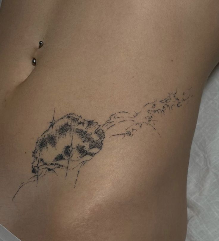 tattoo đơn giản nhẹ nhàng ở eo tattoo đơn giản nhẹ nhàng ở eo