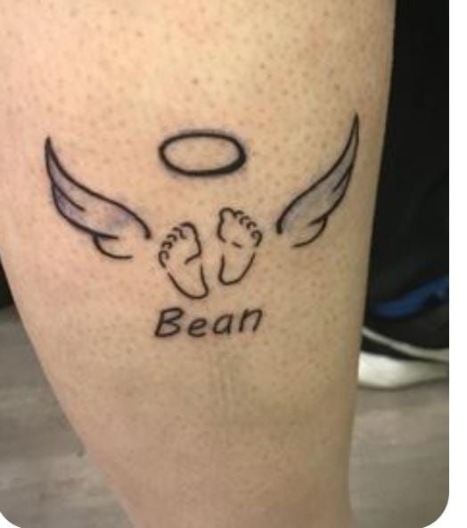 hình xăm đôi cánh thiên thần và đôi bàn chân dễ thương hình xăm đôi cánh thiên thần và đôi bàn chân dễ thương
