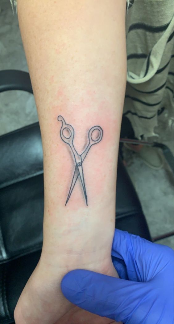 tattoo cây kéo đơn giản tattoo cây kéo đơn giản