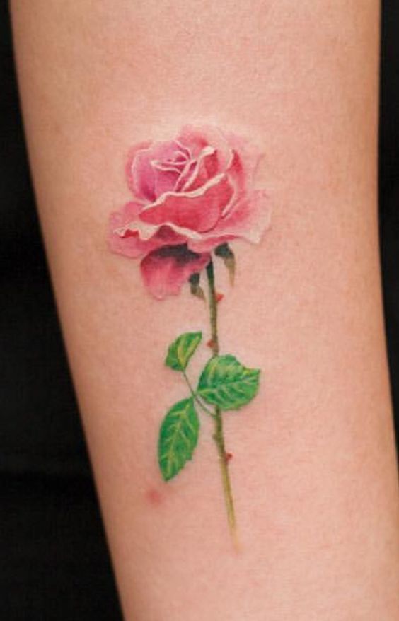 ý tưởng tattoo hoa hồng ý nghĩa cho nữ