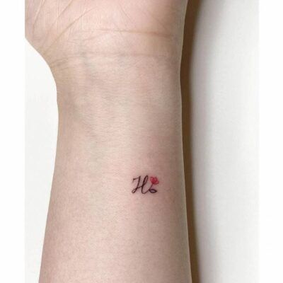 Mẫu hình xăm chữ h mini đẹp mẫu tattoo chữ h mini đẹp